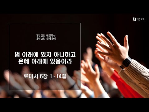 2023.06.06 법 아래에 있지 아니하고 은혜 아래에 있음이라 (로마서 6:1-14)